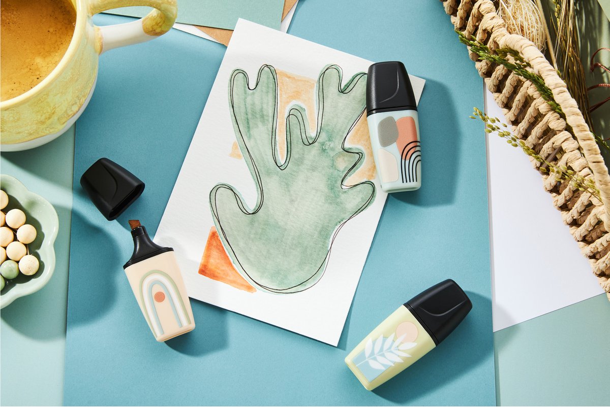STABILO BOSS MINI NATUREvibes Textmarker — Etui mit 6 Farben