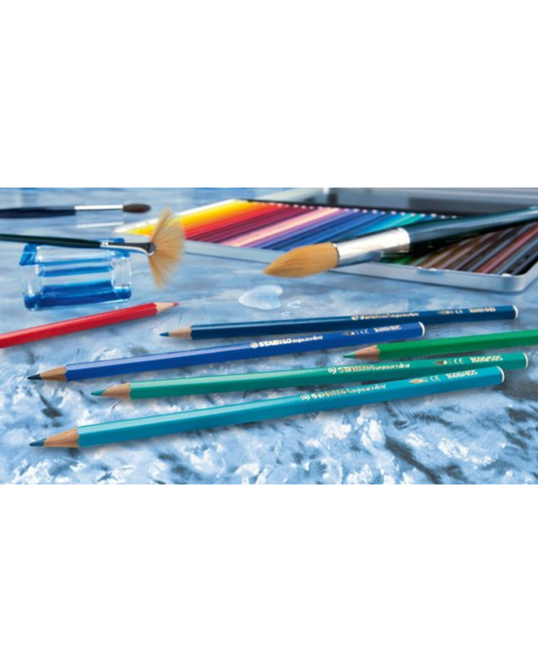 STABILO Aquacolor kleuren mengen – overlappende pigmenten
