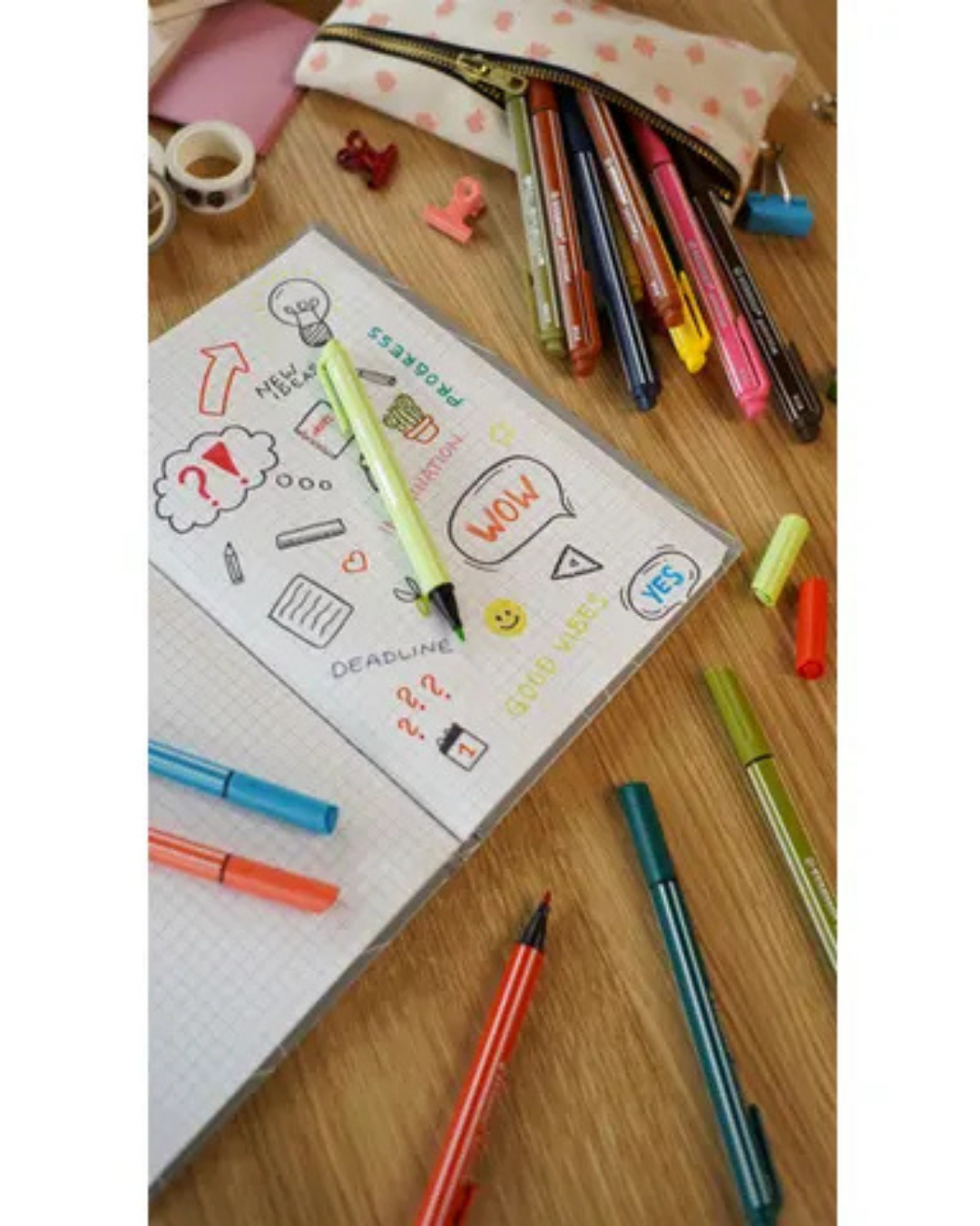 STABILO PointMax Pastel punt detail – fiberpoint 0,8 mm