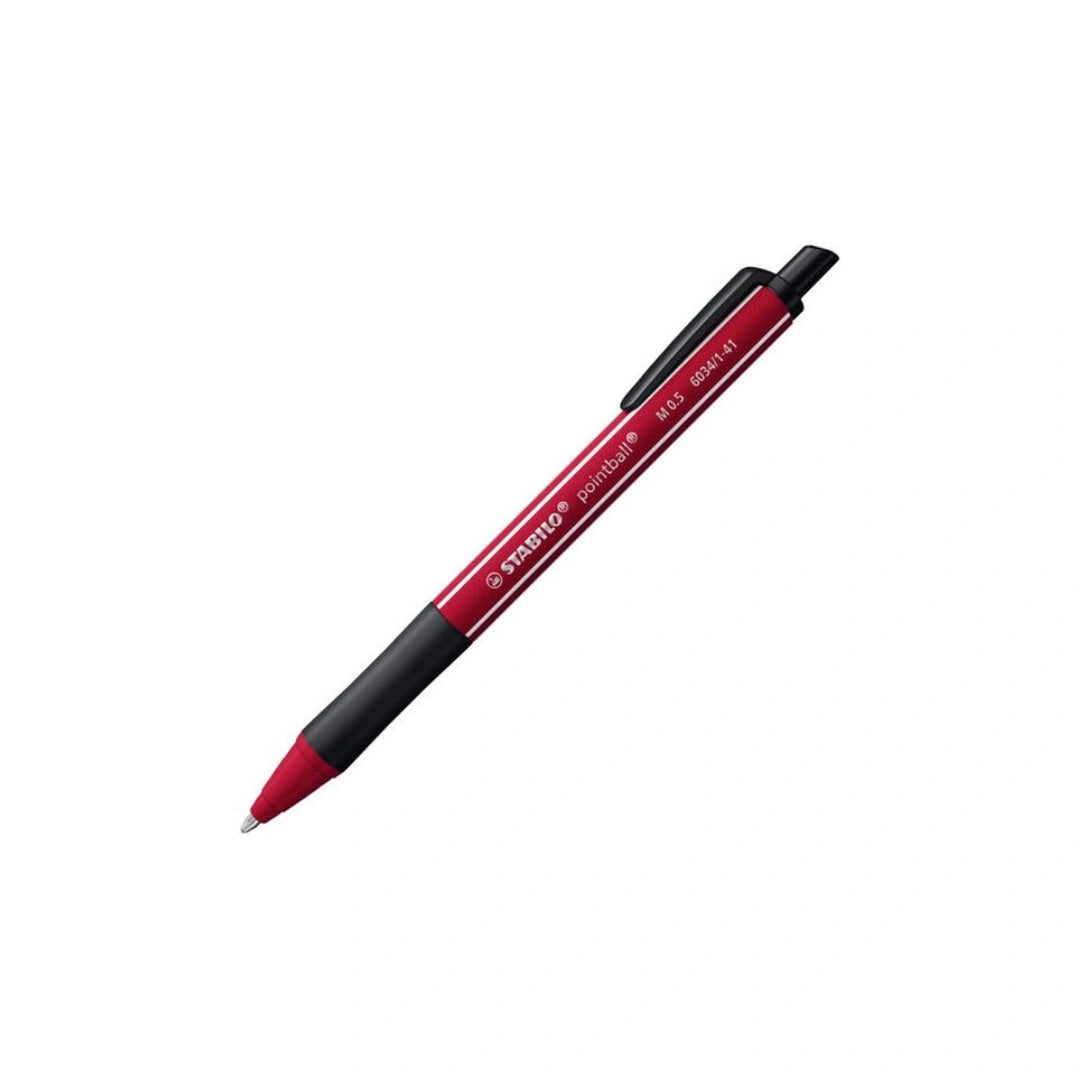 Verpakking van de STABILO Pointball Wildflower balpennen blister 4 stuks